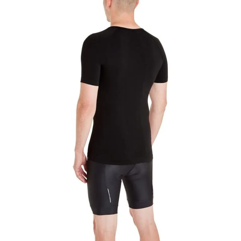 Madison Roam Isoler Mesh Short Sleeve Baselayer in Black -3